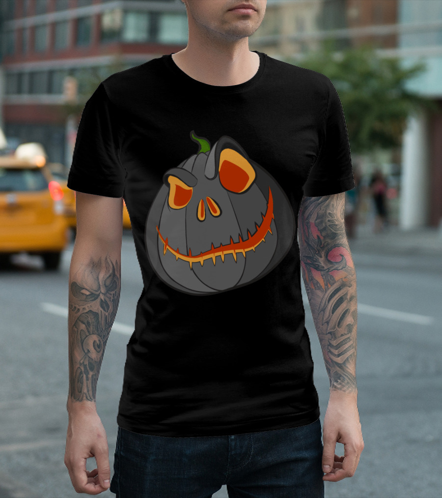 Halloween Jack-O'-Lantern Pumpkin Evil Horror Laugh T-Shirt