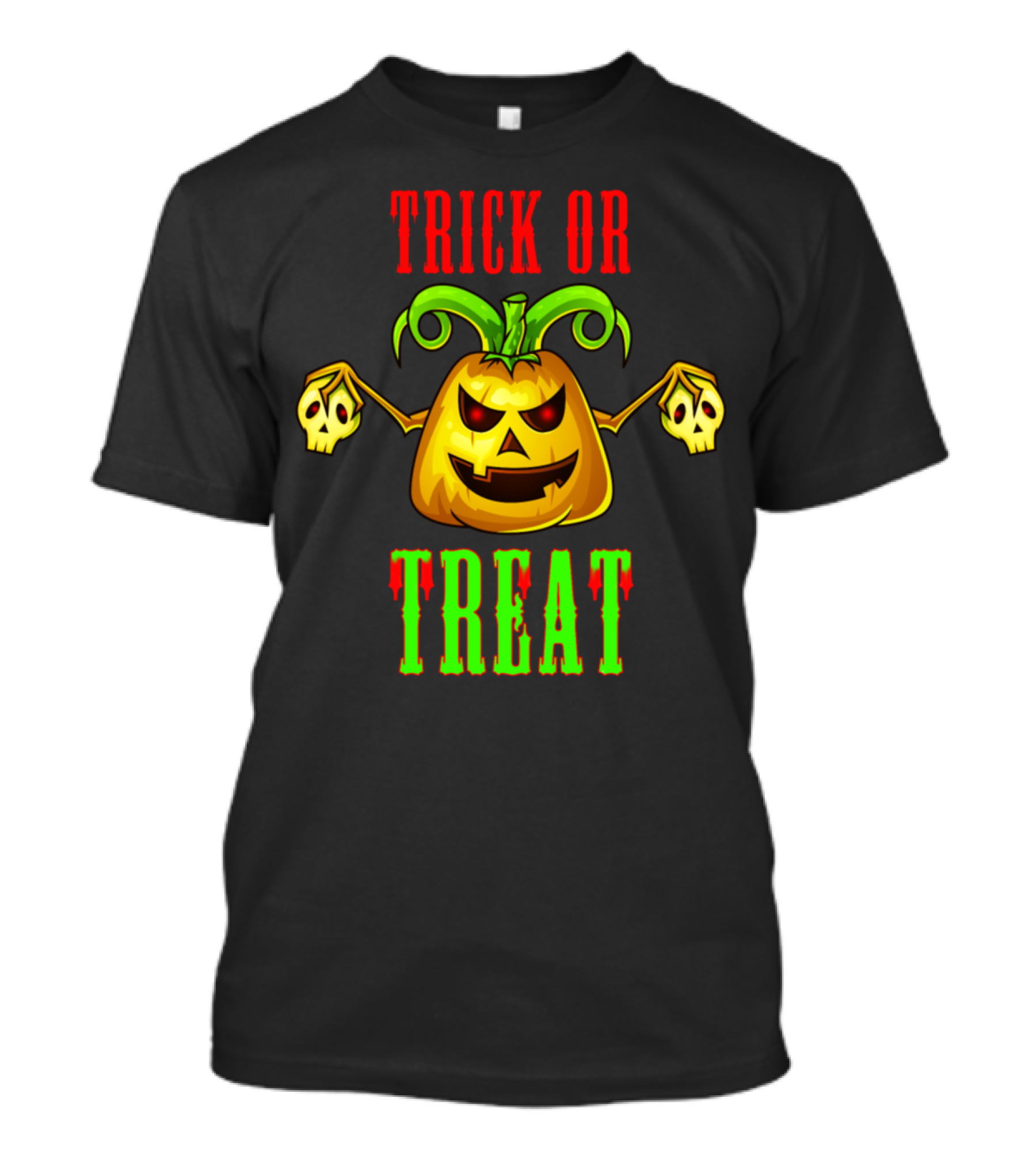 Trick Or Treat Halloween Pumpkin Lantern Funny Gift T-Shirt