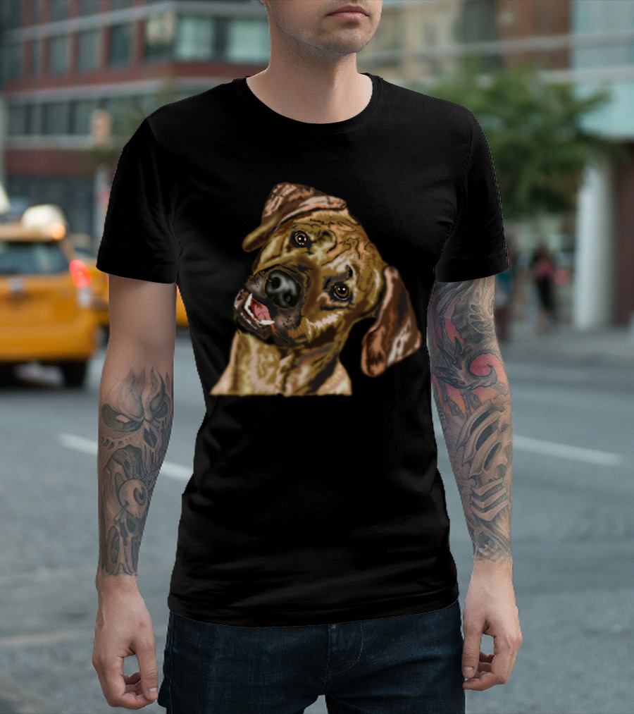 Astonished Dog What ? Playful Head Tilt Pose Dog Expression T-Shirt
