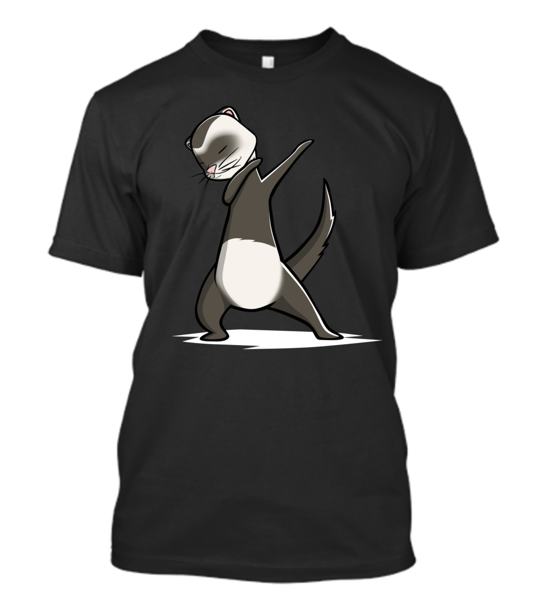 Ferret Dab Move Dance Pose Cartoon T-Shirt
