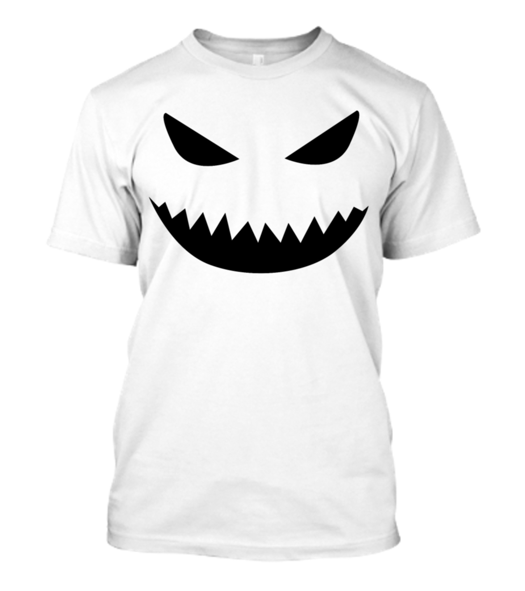Pumpkin Face Funny Halloween Design Spooky Grin T-Shirt