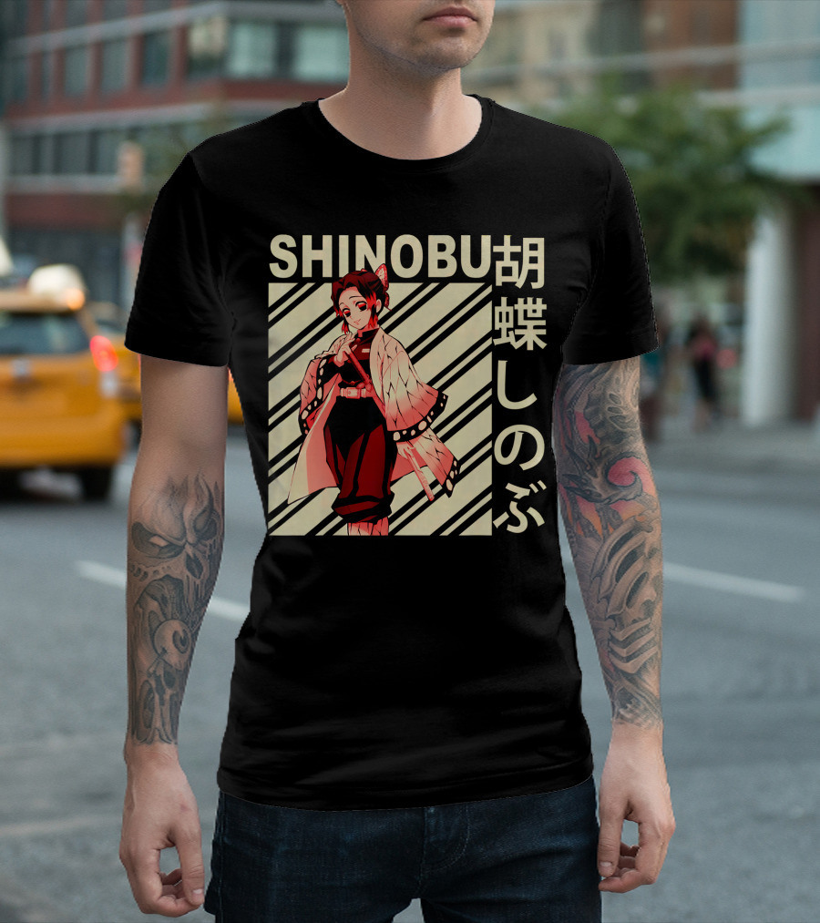 SHINOBU Kimetsu No Yaiba Demon Slayer Character T-Shirt
