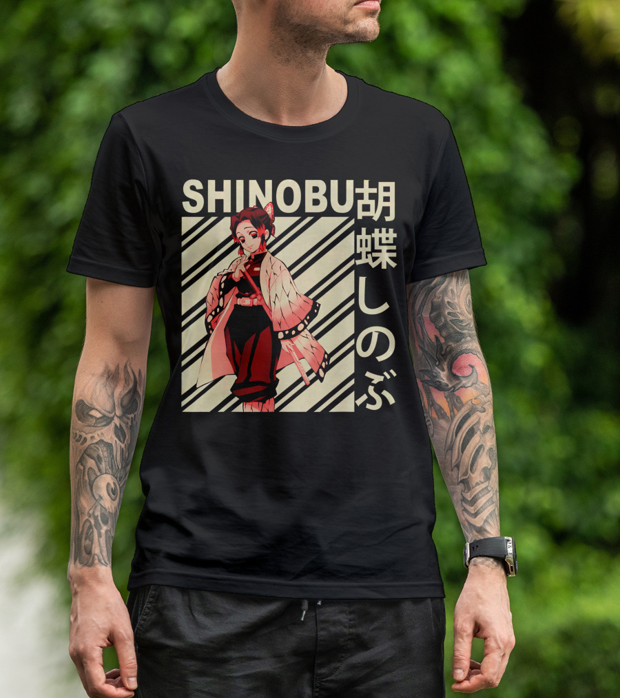 SHINOBU Kimetsu No Yaiba Demon Slayer Character T-Shirt