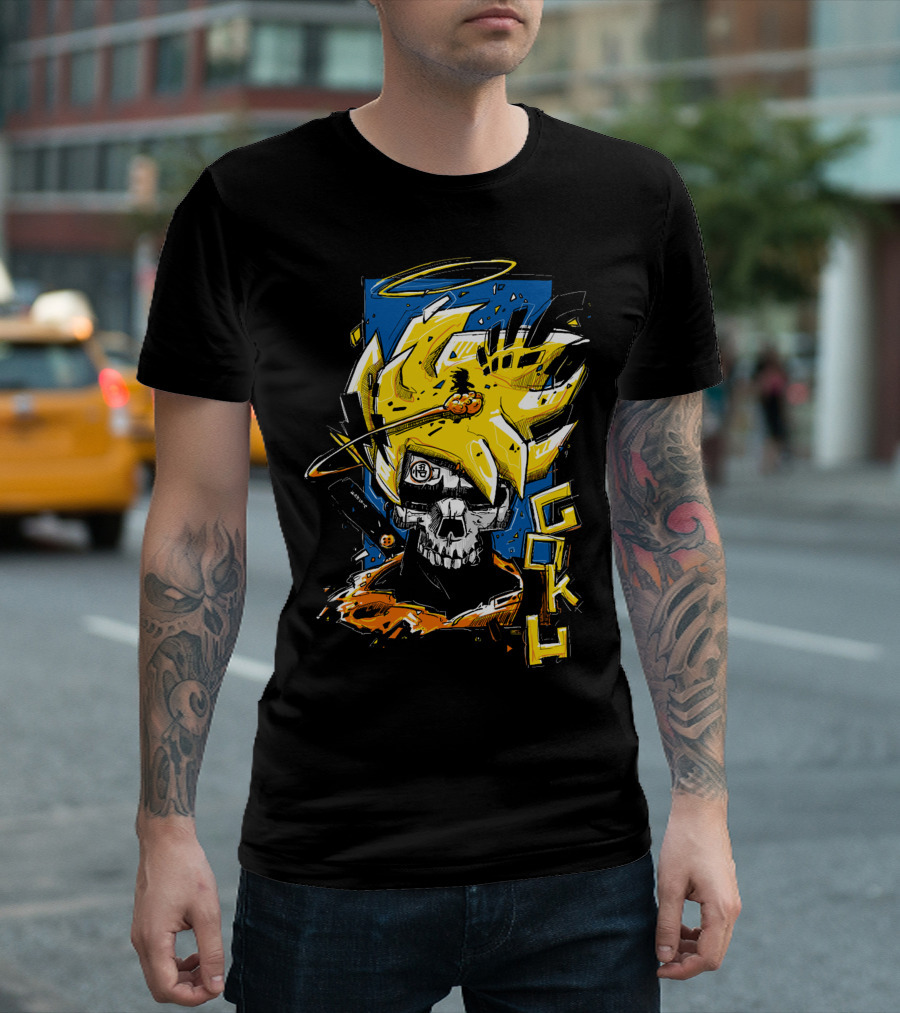SkullGoku Super Saiyan Anime Fusion T-Shirt