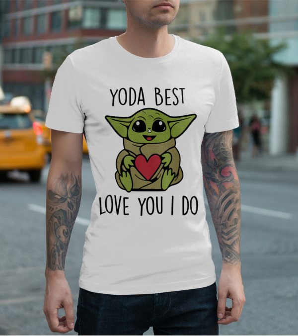 Yoda Best Love You I Do Cute Baby With Heart T-Shirt
