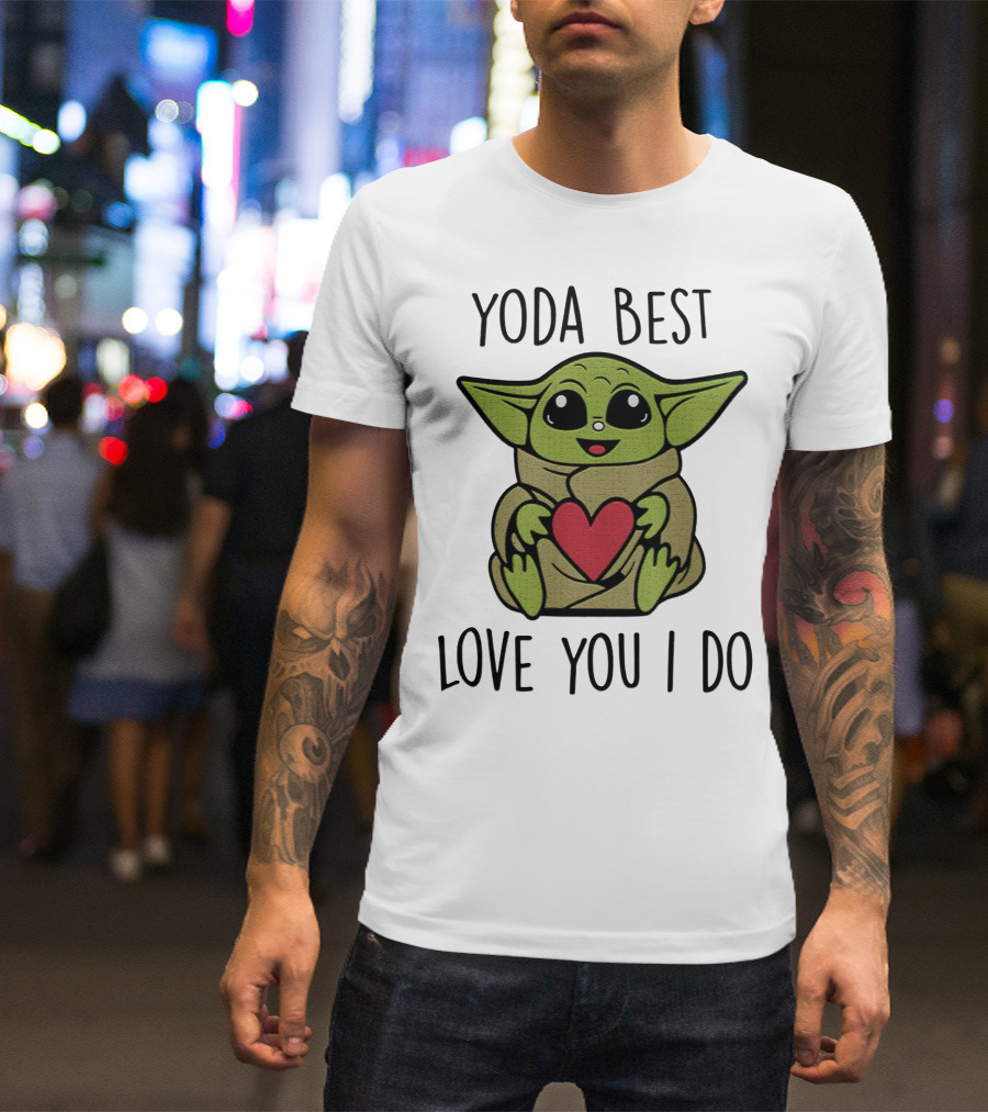 Yoda Best Love You I Do Cute Baby With Heart T-Shirt