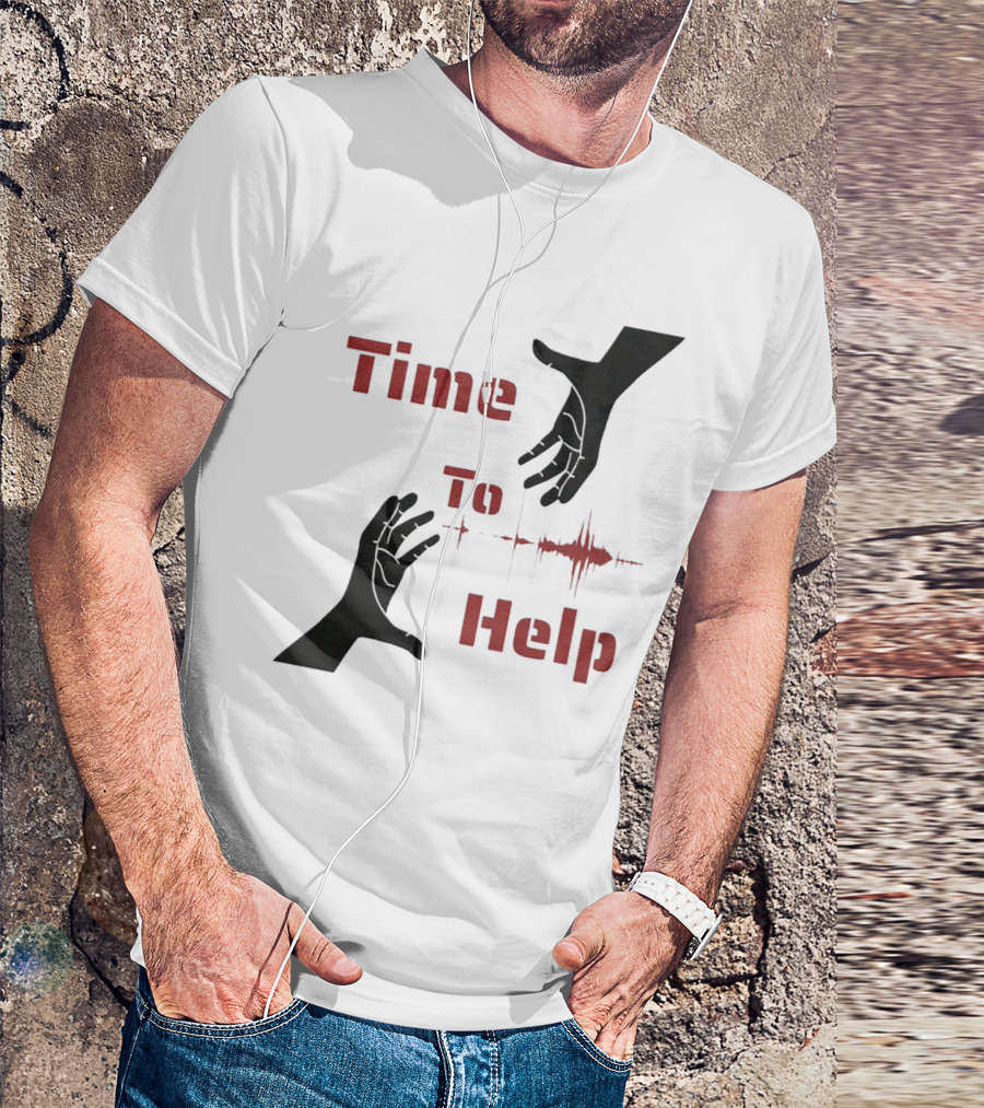 Time To Help Turkey Aid Hands And Heartbeat T-Shirt