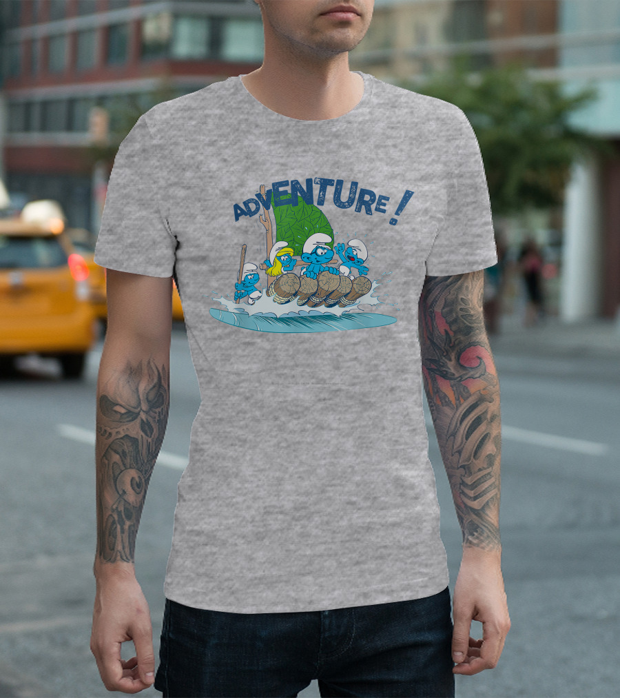 The Smurfs Adventure Rafting With Adventure T-Shirt