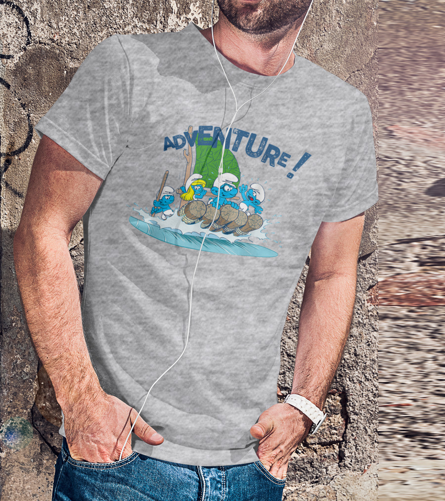 The Smurfs Adventure Rafting With Adventure T-Shirt