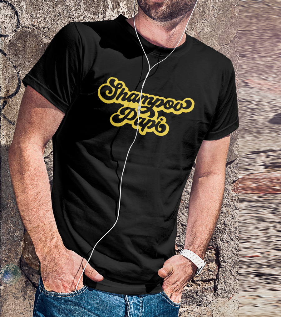 Shampow Papi Vintage Font Bold Yellow T-Shirt