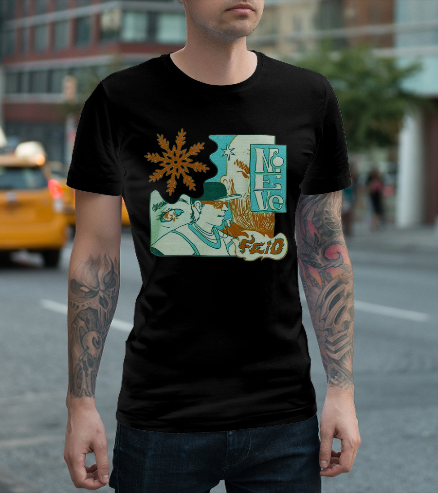 Feid Nieve White Snowflake T-Shirt