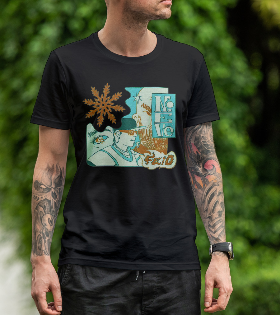 Feid Nieve White Snowflake T-Shirt