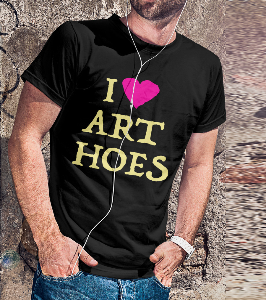 I Heart Art Hoes Pink T-Shirt
