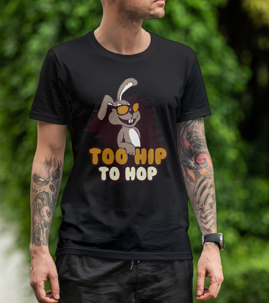 Too Hip To Hop Rabbit With Sunglasses T-Shirt