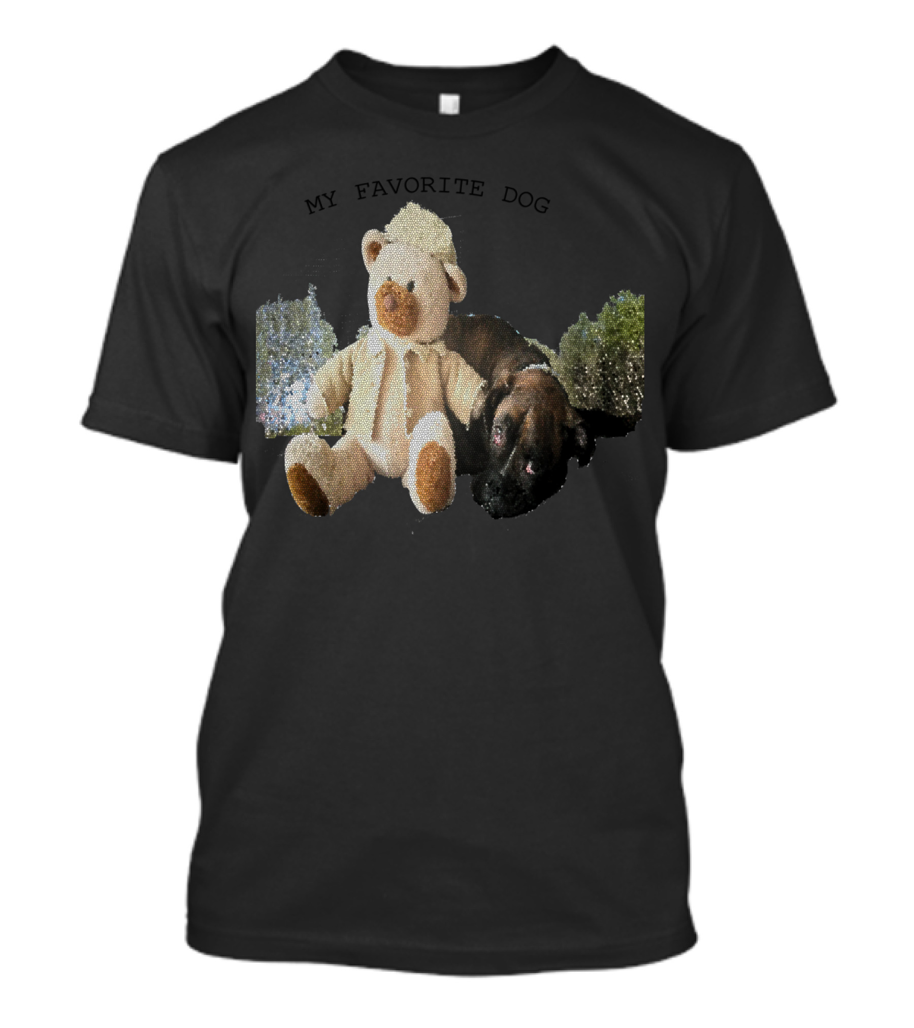 MY FAVORITE DOG GOGA Plush Bear And Dog Duo T-Shirt