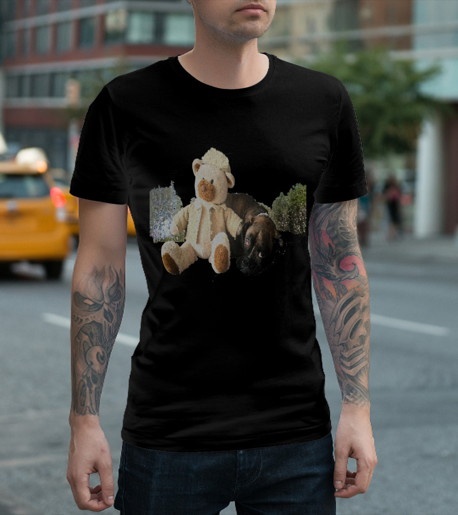 MY FAVORITE DOG GOGA Plush Bear And Dog Duo T-Shirt