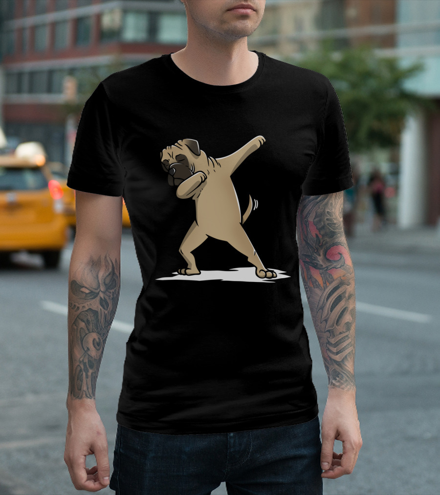 Bullmastiff Performing Dab Dance Move with Playful Expression T-Shirt