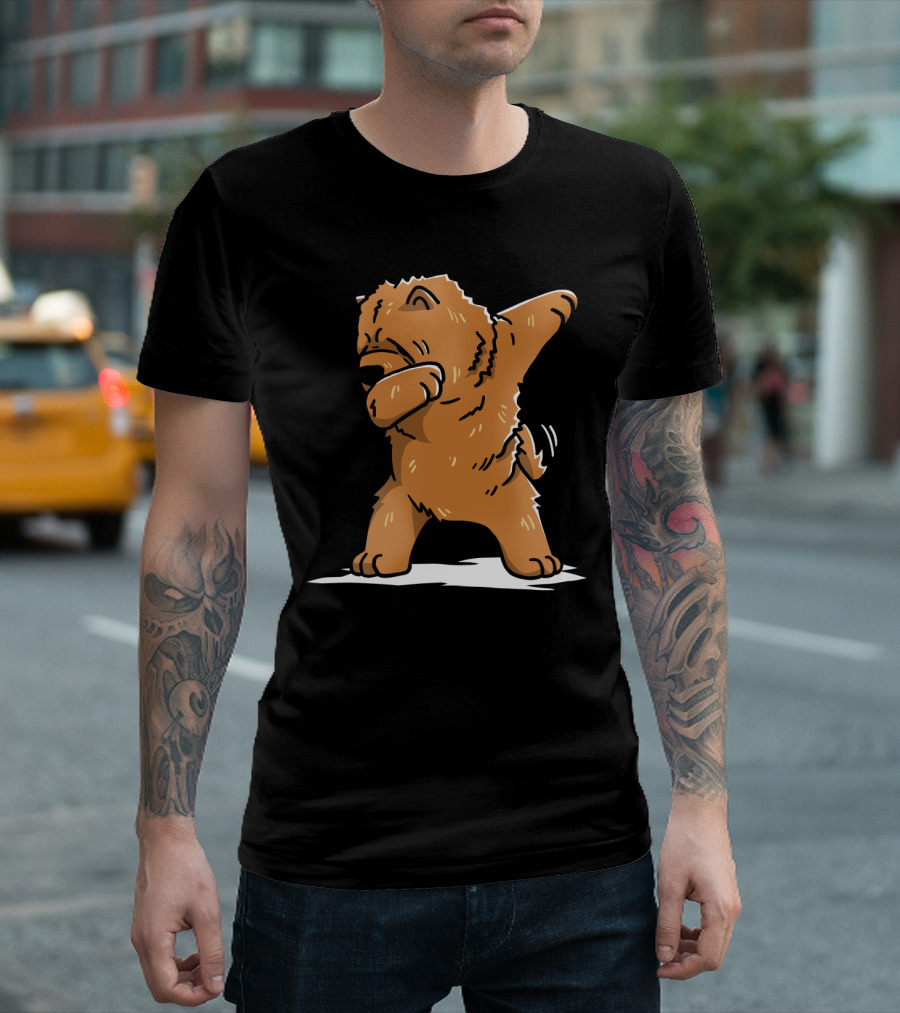 Chow Chow Dog Doing Dab Dance Move T-Shirt