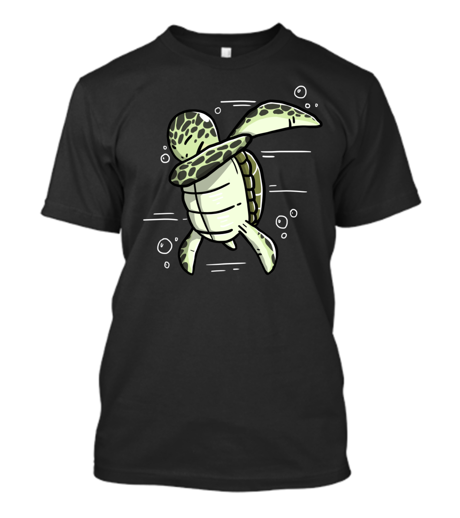 Turtle Dabbing Dance Move With Dog Dab Influence T-Shirt