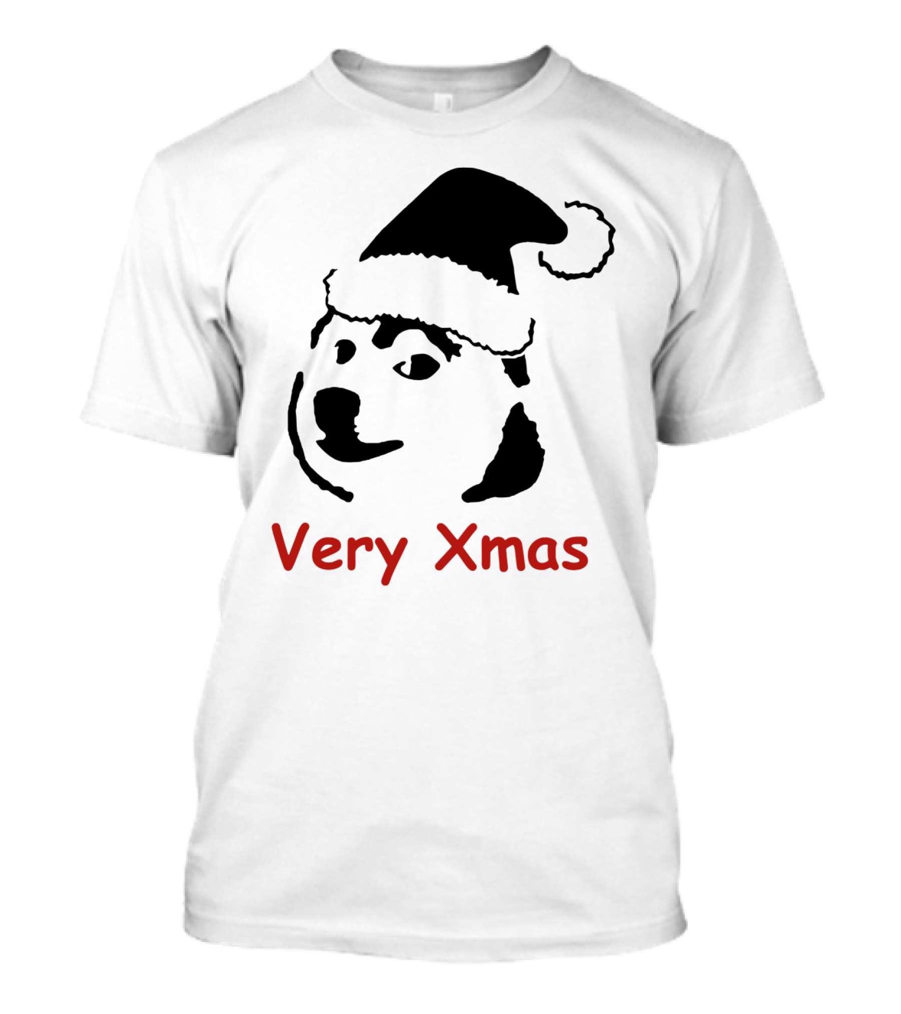 Doge Doggo Very Xmas Santa Hat Dog Christmas T-Shirt
