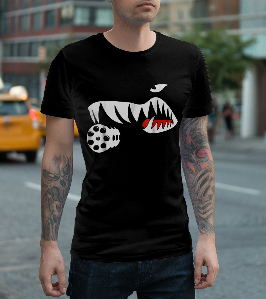 A 10 Hog Warthog Fighter Jet BRRRT Shark Mouth T-Shirt