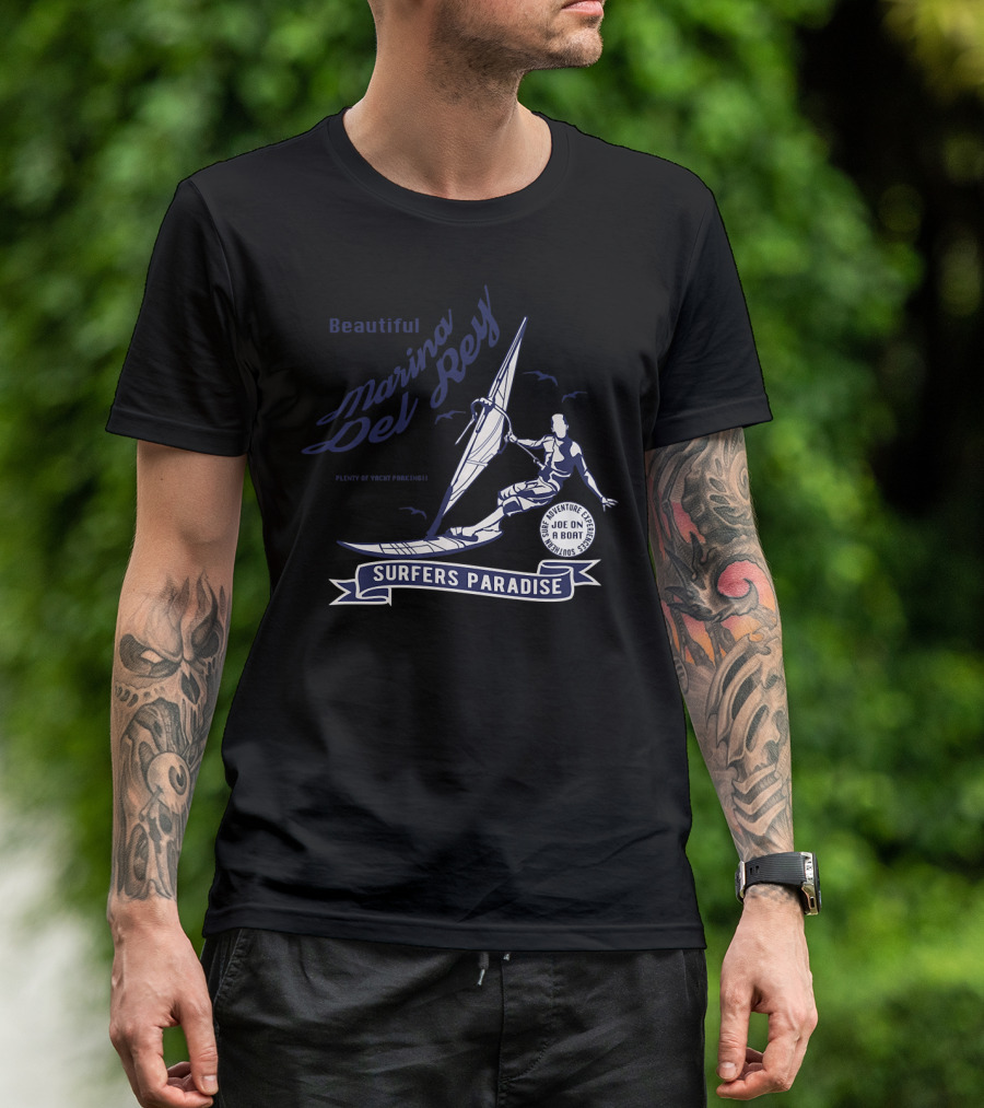 Beautiful Marina Del Rey Surfers Paradise Joe On A Boat Adventure The Success Story T-Shirt