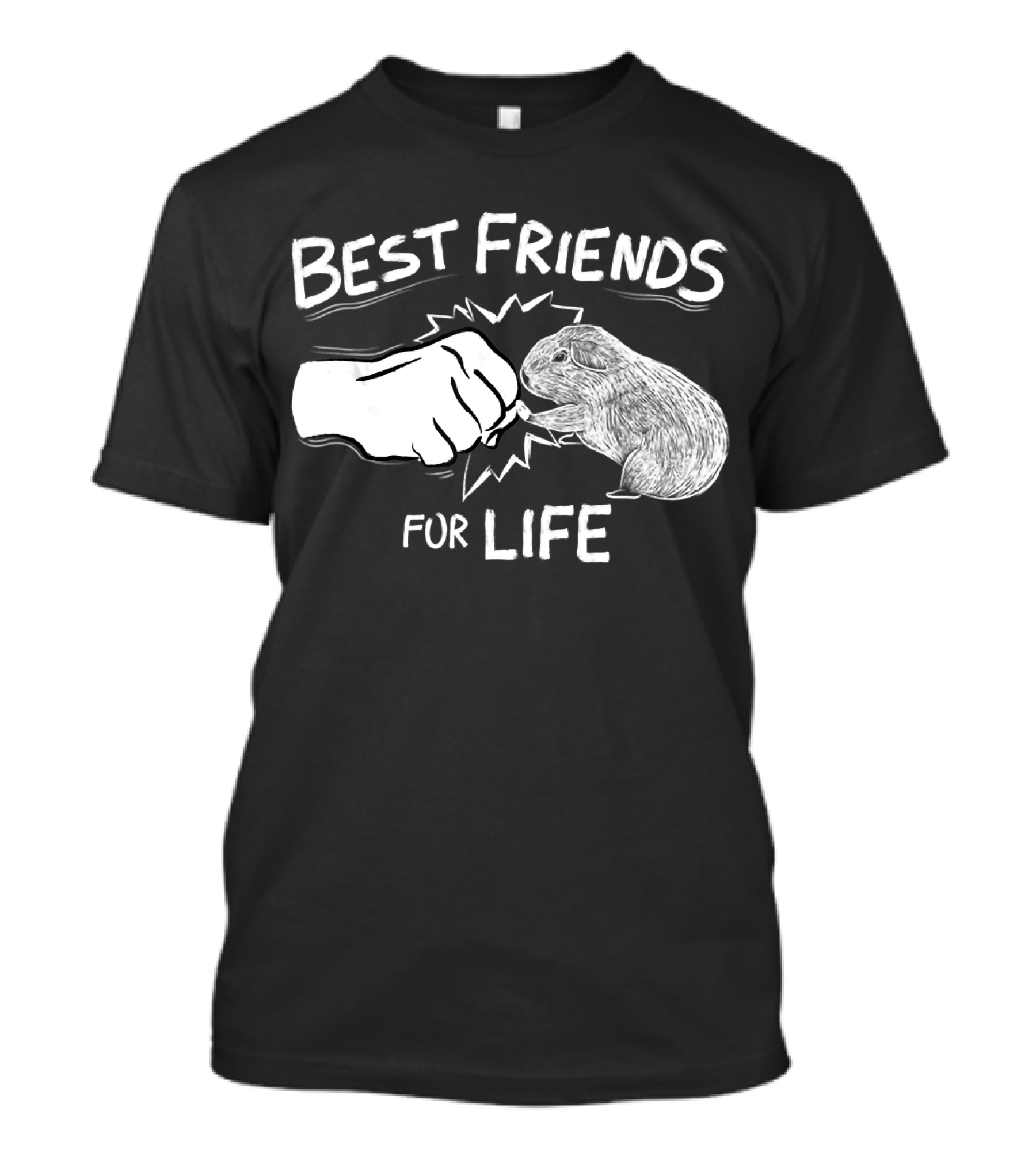 Best Friends For Life Guinea Pig Fist Bump T-Shirt