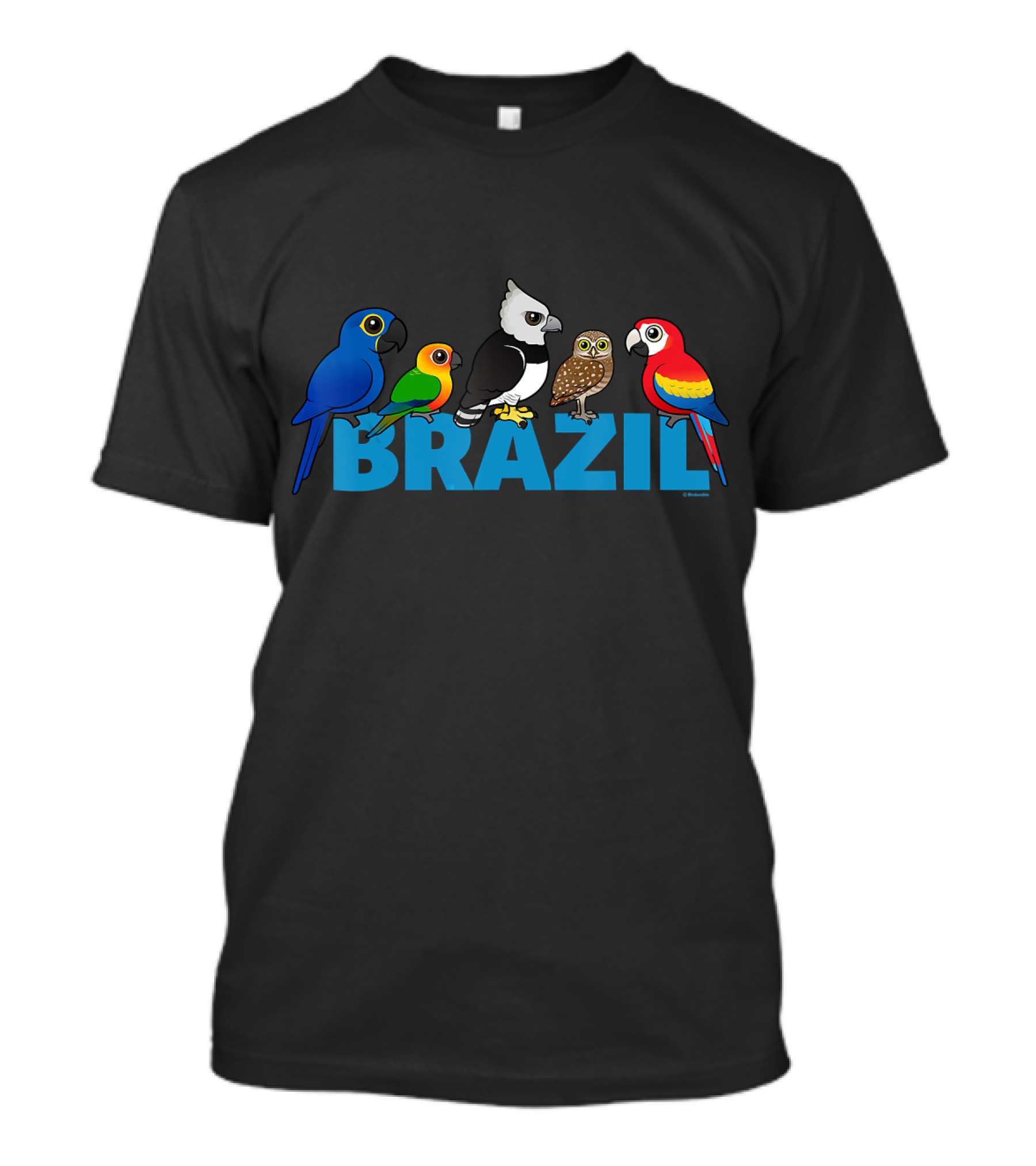 Birdorable Brazil Birds Cartoon Characters T-Shirt