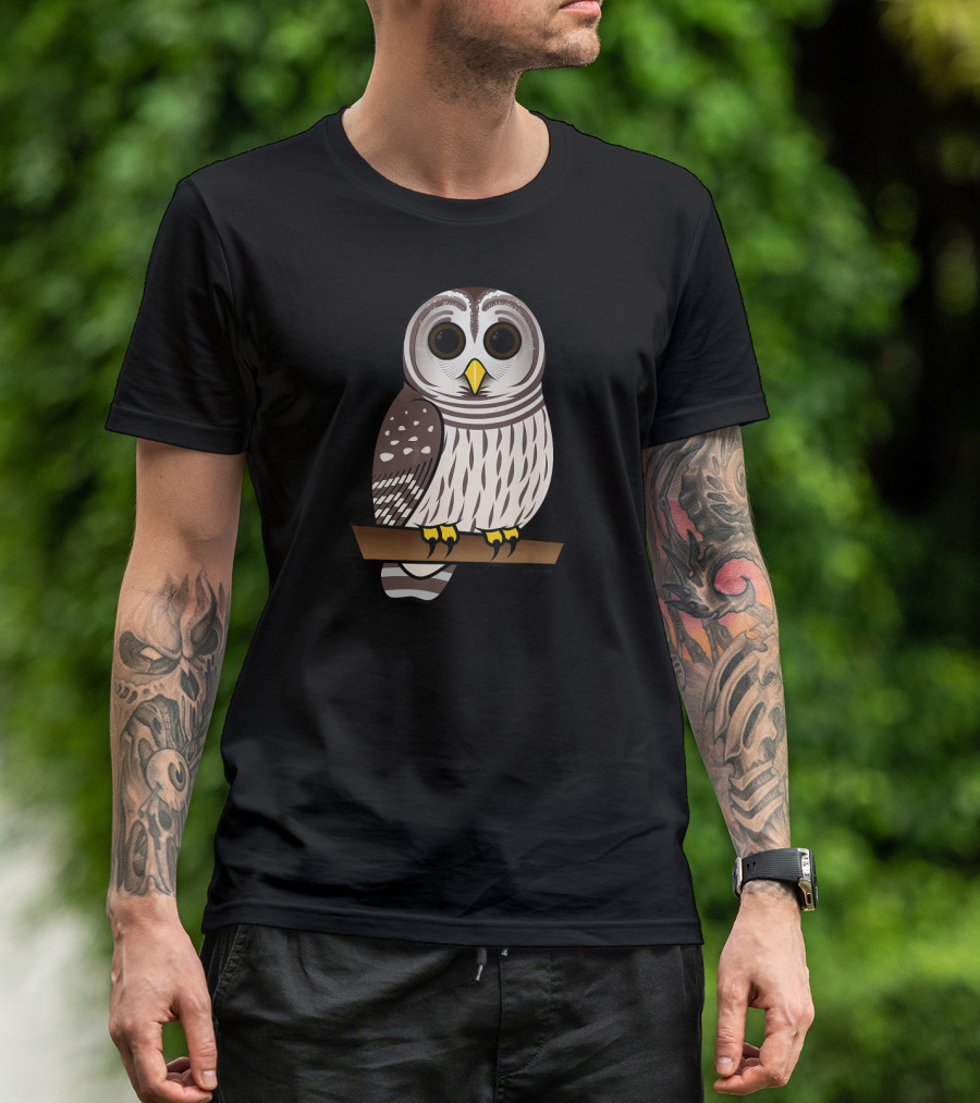 Birdorable Cute Barred Owl T-Shirt