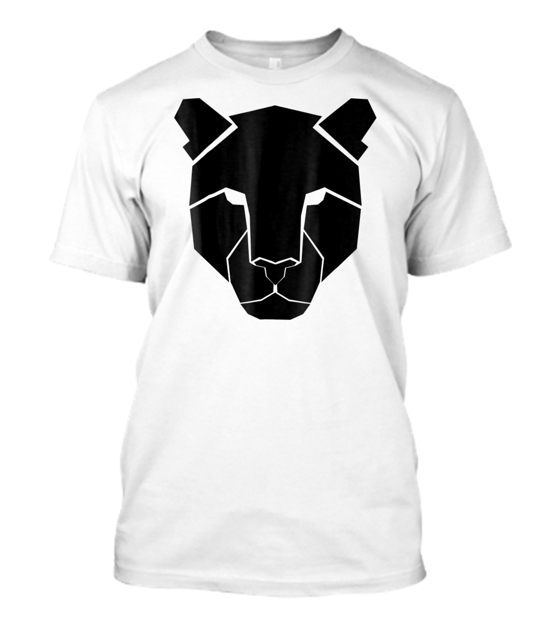 BLACK PANTHER HALLOWEEN COSTUME SPIRIT GEOMETRIC FACE T-Shirt