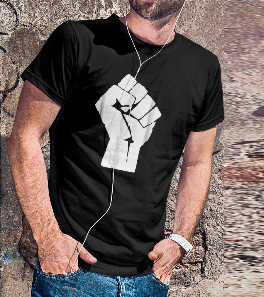Black Power Fist Social Justice Symbol Black T-Shirt