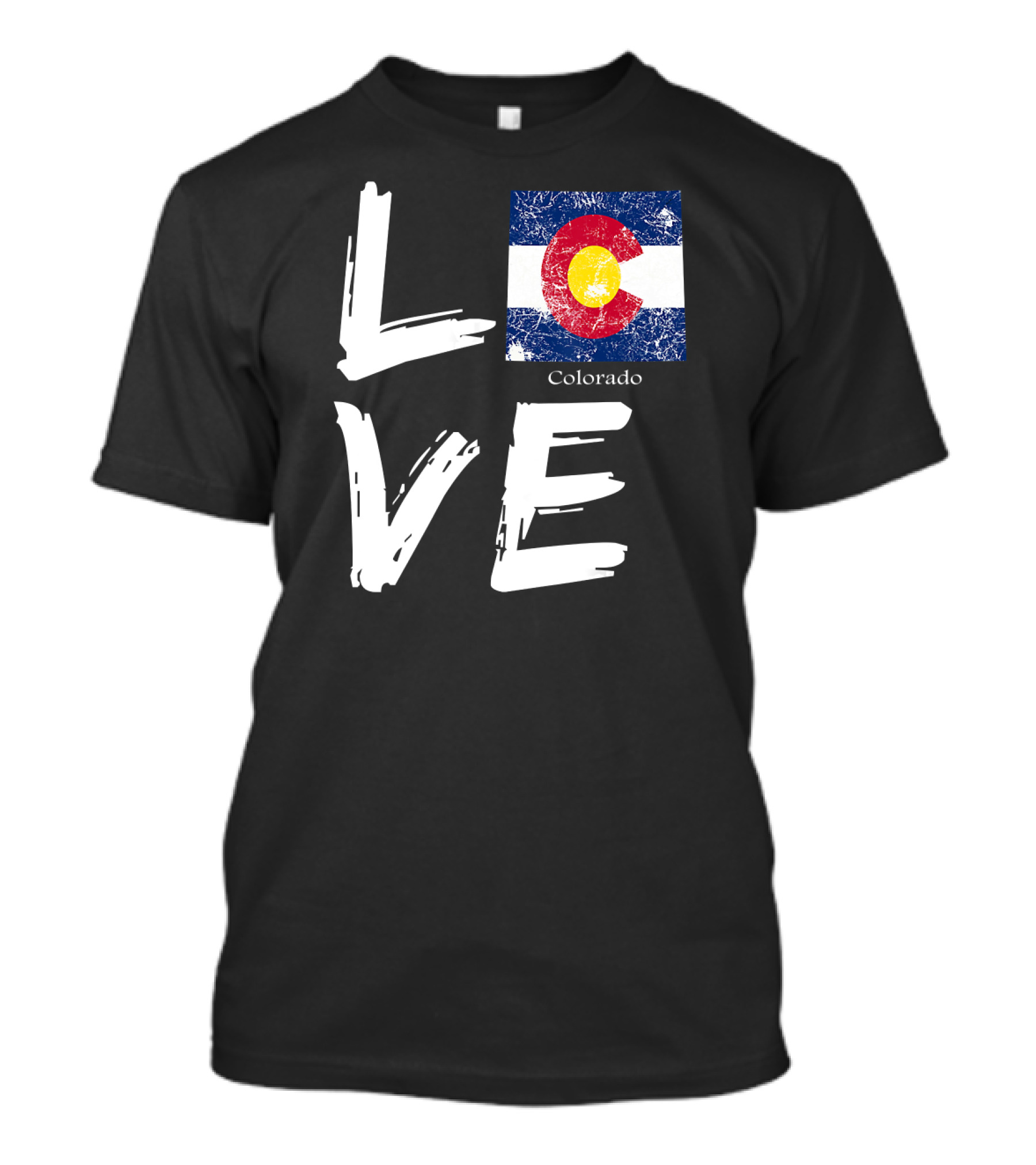 Love Colorado CO Flag Souvenir T-Shirt