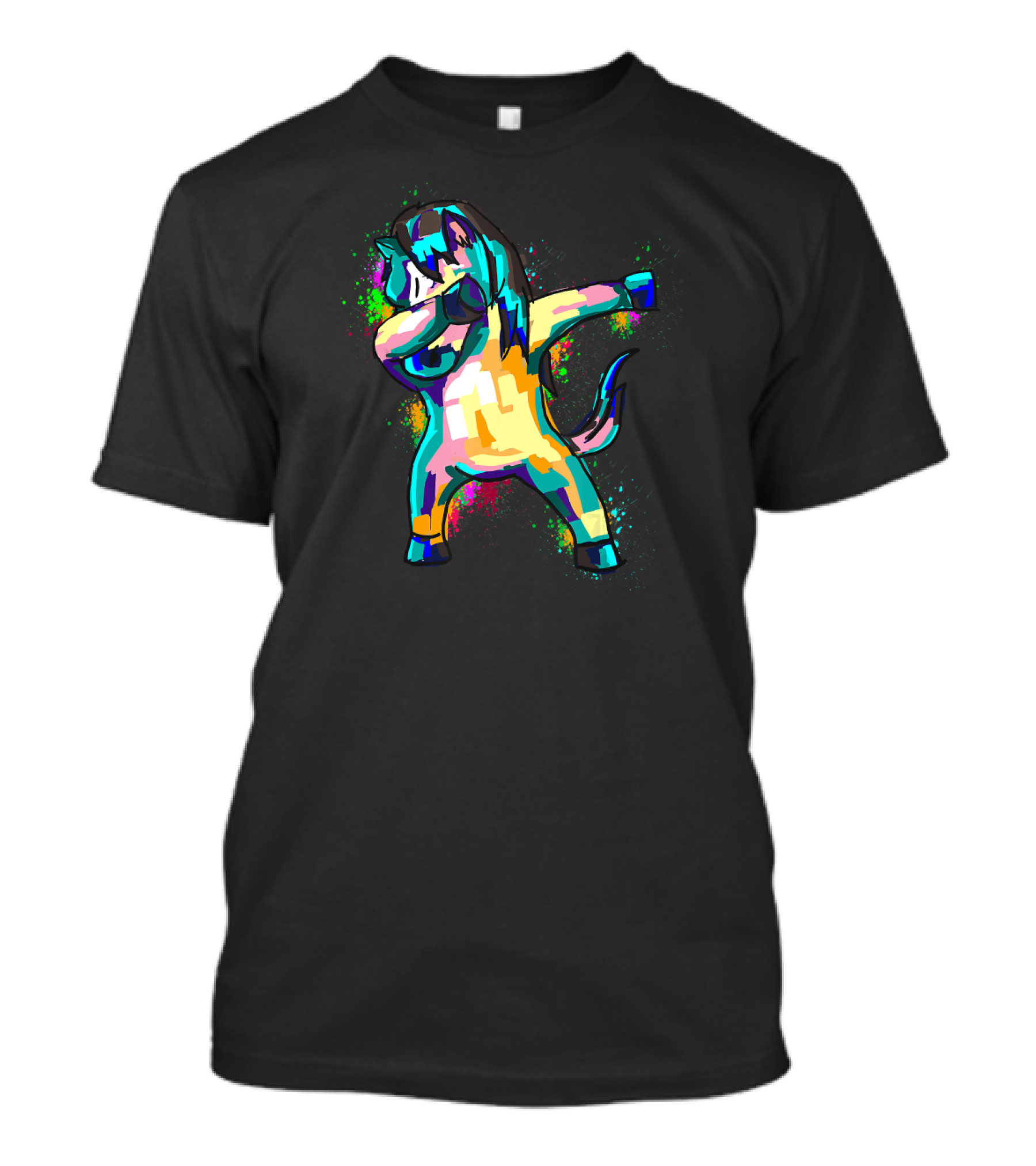 Colorful Funny Dabbing Horse Dab Dan T-Shirt