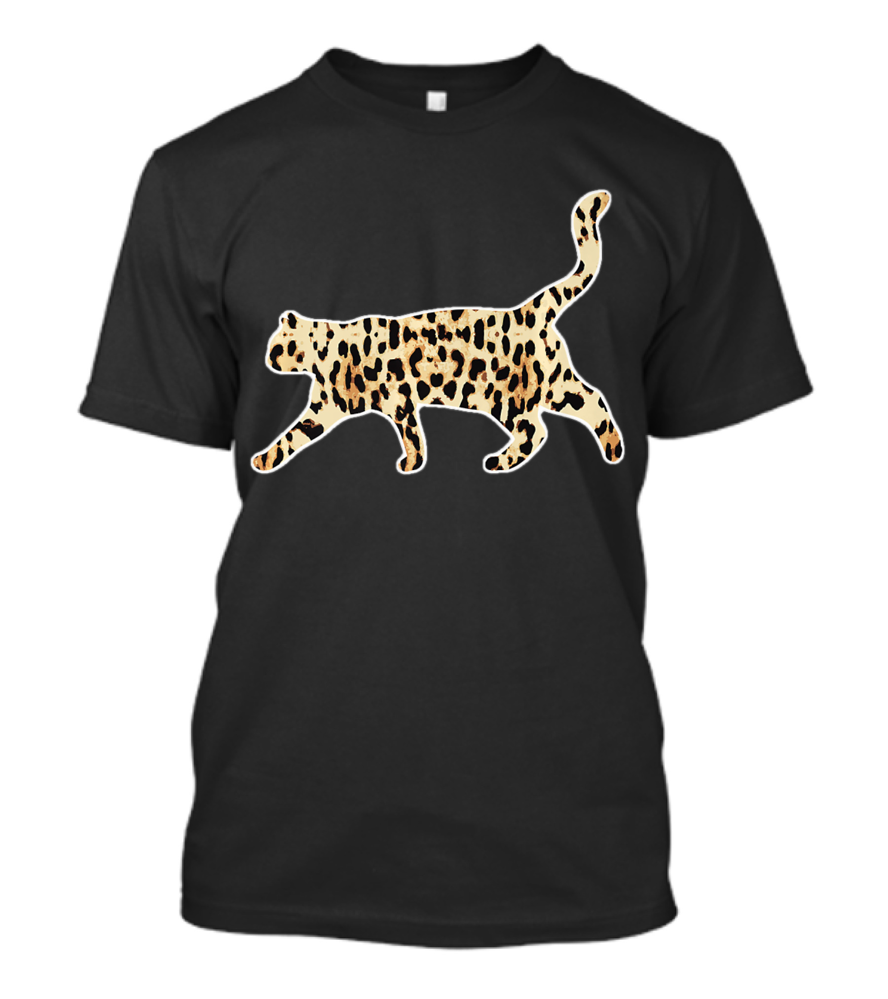 Cool Cheetah Leopard Animal Print Cat T-Shirt