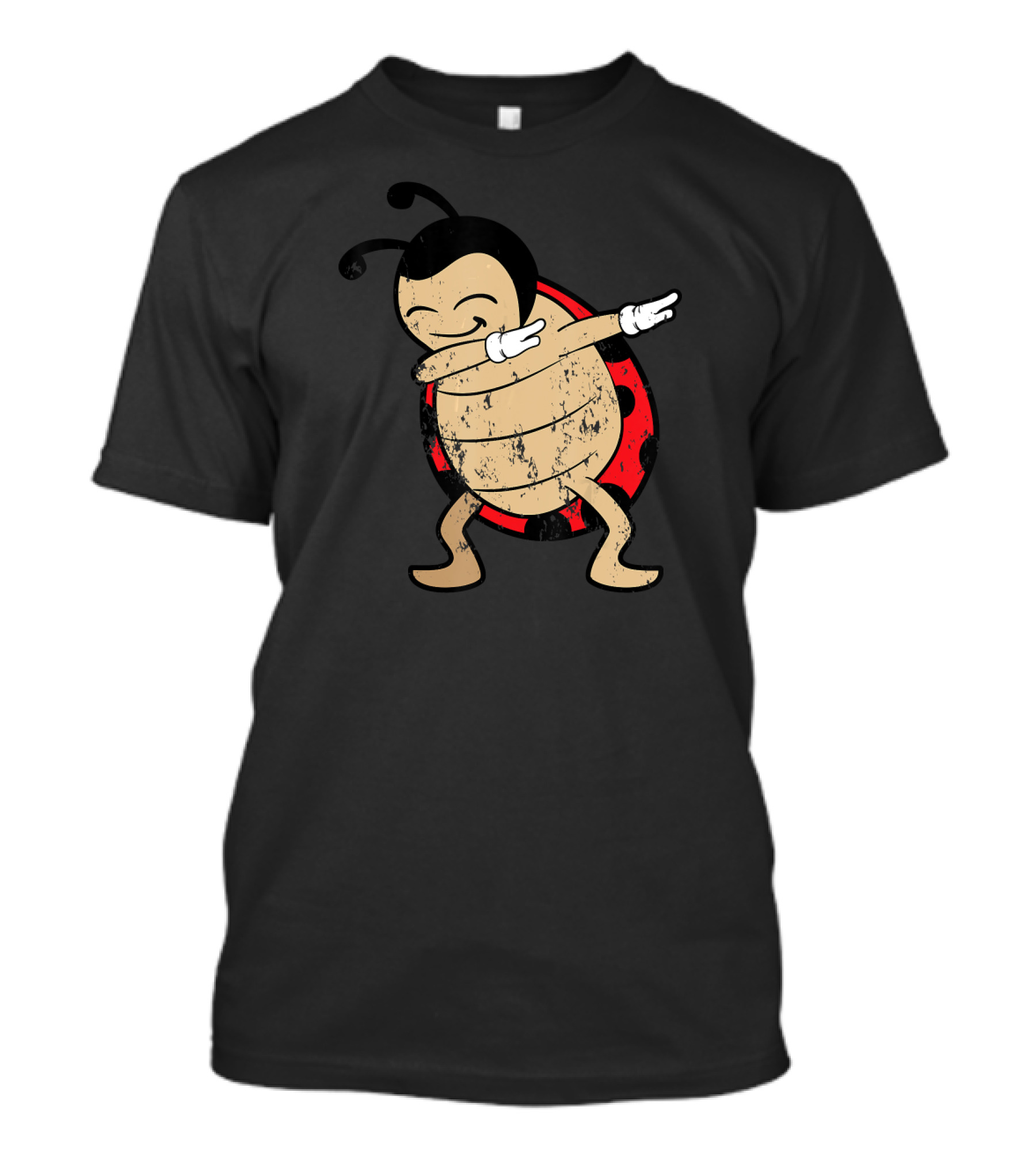 Cool Retro Vintage Grunge Style Dabbing Dab Ladybug T-Shirt