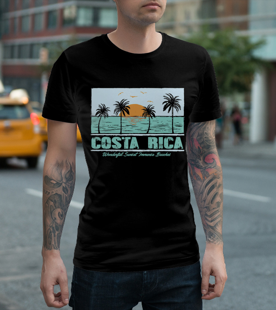 Wonderful Sunset Immense Beaches Costa Rica T-Shirt