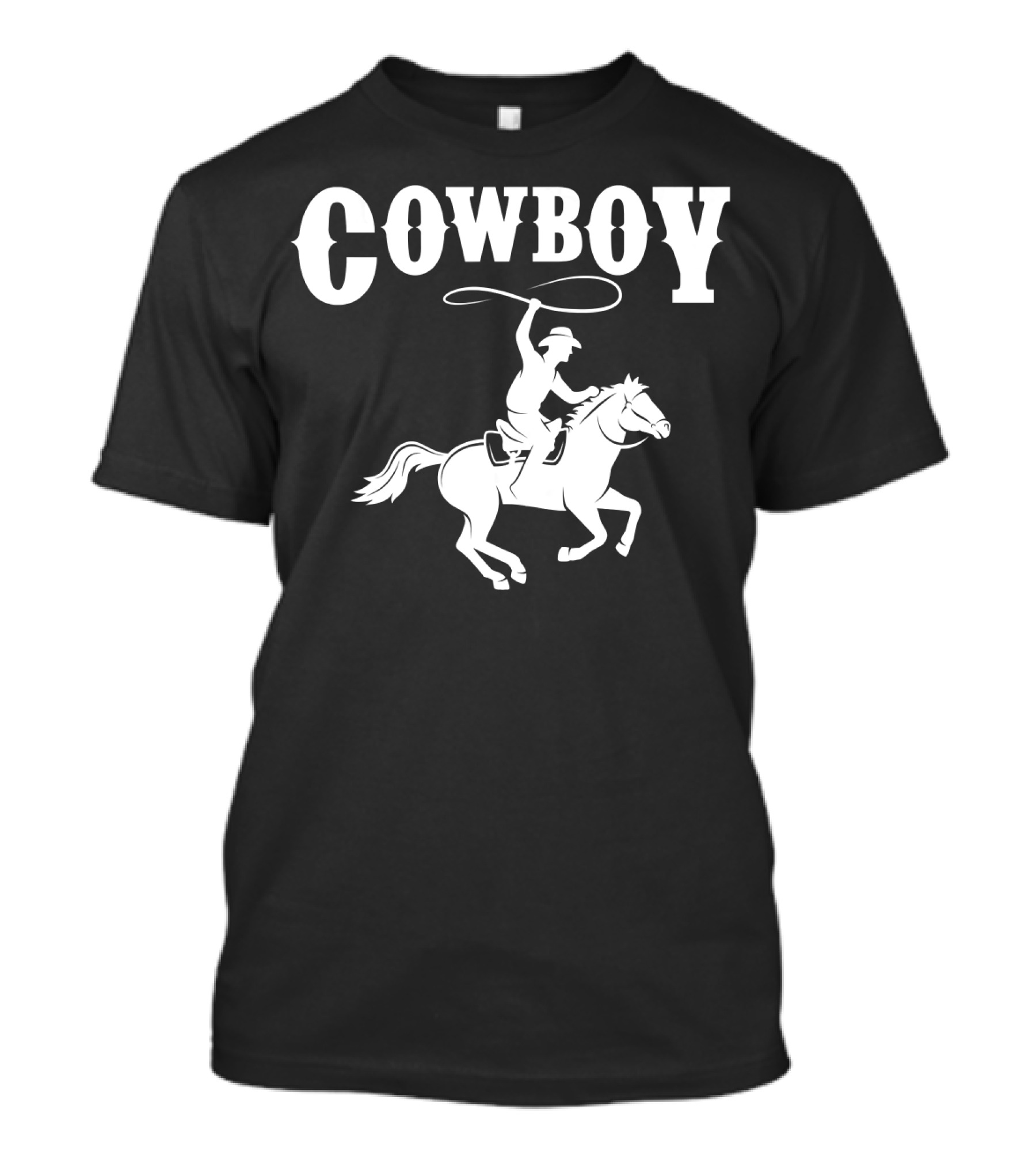 Cowboy Lasso Horse Riding Wild West Adventure T-Shirt