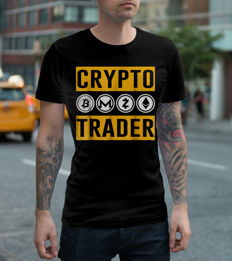 CRYPTO TRADER Bitcoin Monero Zcash Ethereum T-Shirt