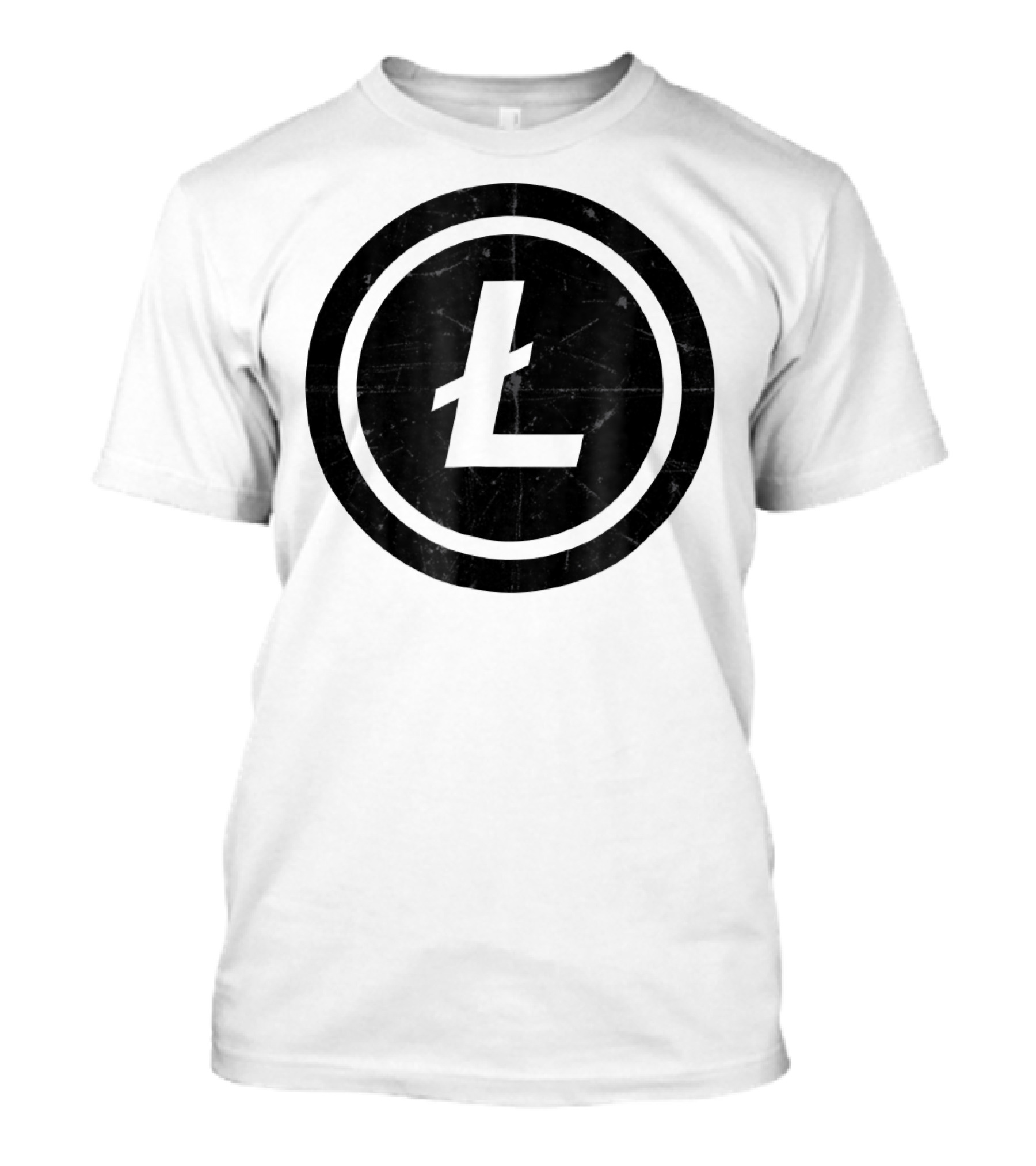 Cryptocurrency Litecoin Grunge T-Shirt