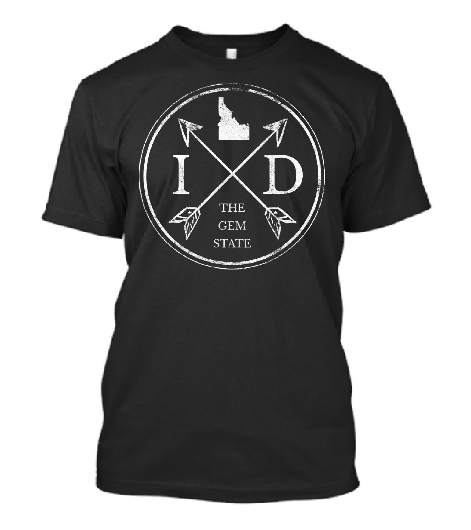 ID Idaho The Gem State Arrows And State Shape T-Shirt