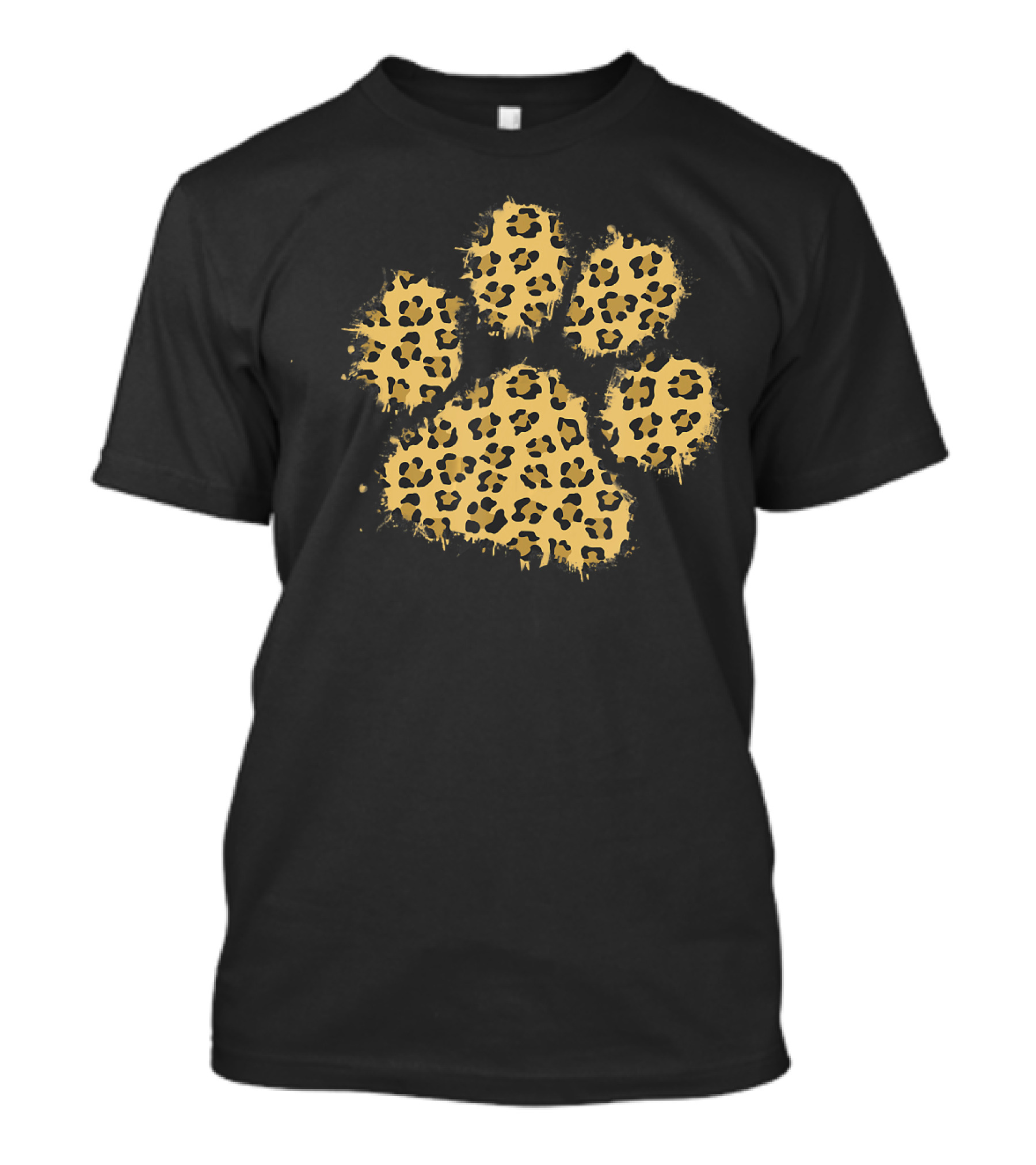 Cute Leopard Print Big Cat Paw T-Shirt