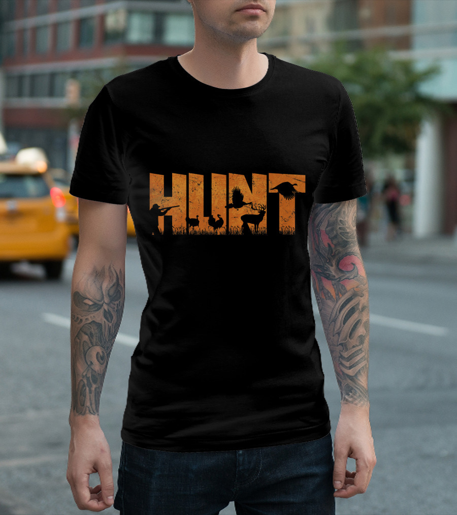Hunt Deer Turkey Pheasant Hunter T-Shirt