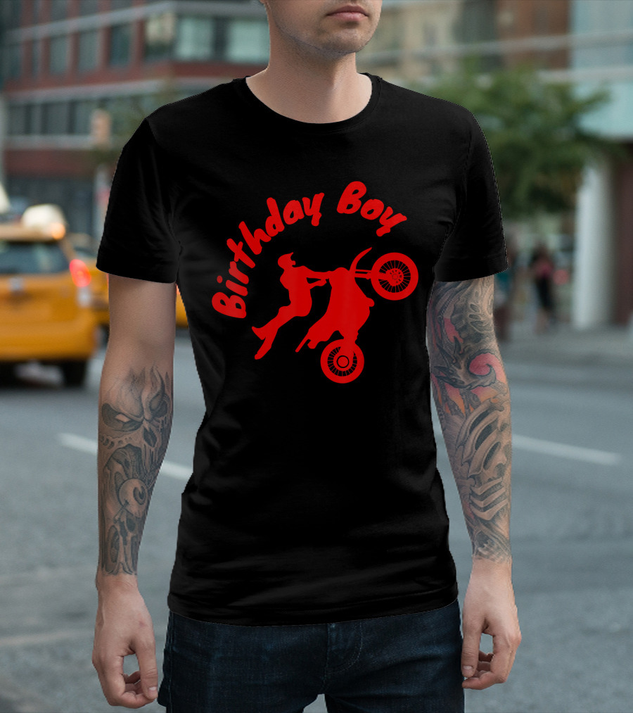 Birthday Boy Dirt Bike Motocross Extreme Rider T-Shirt