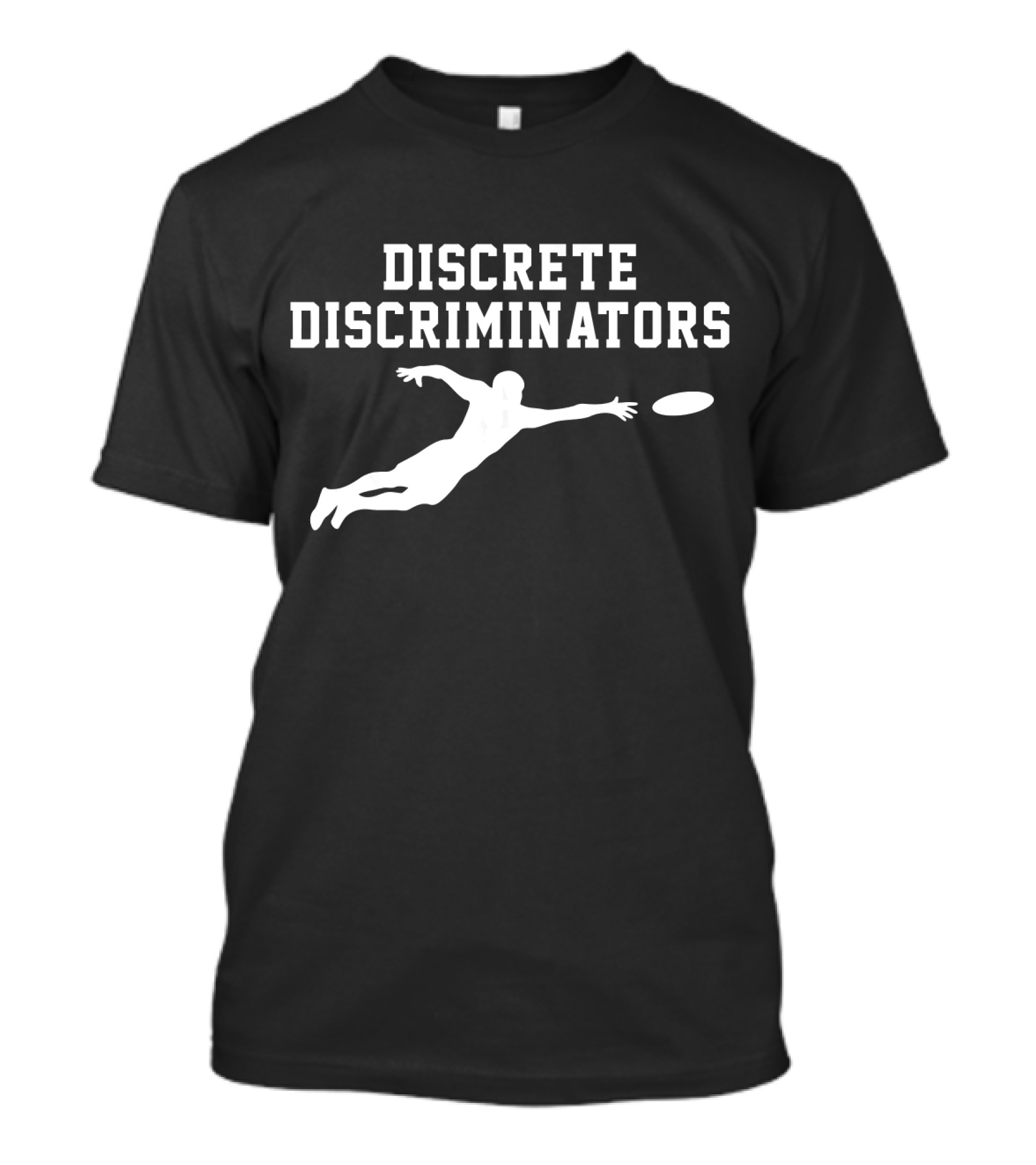 DISCrete DISCriminators Ultimate Frisbee Player In Action T-Shirt