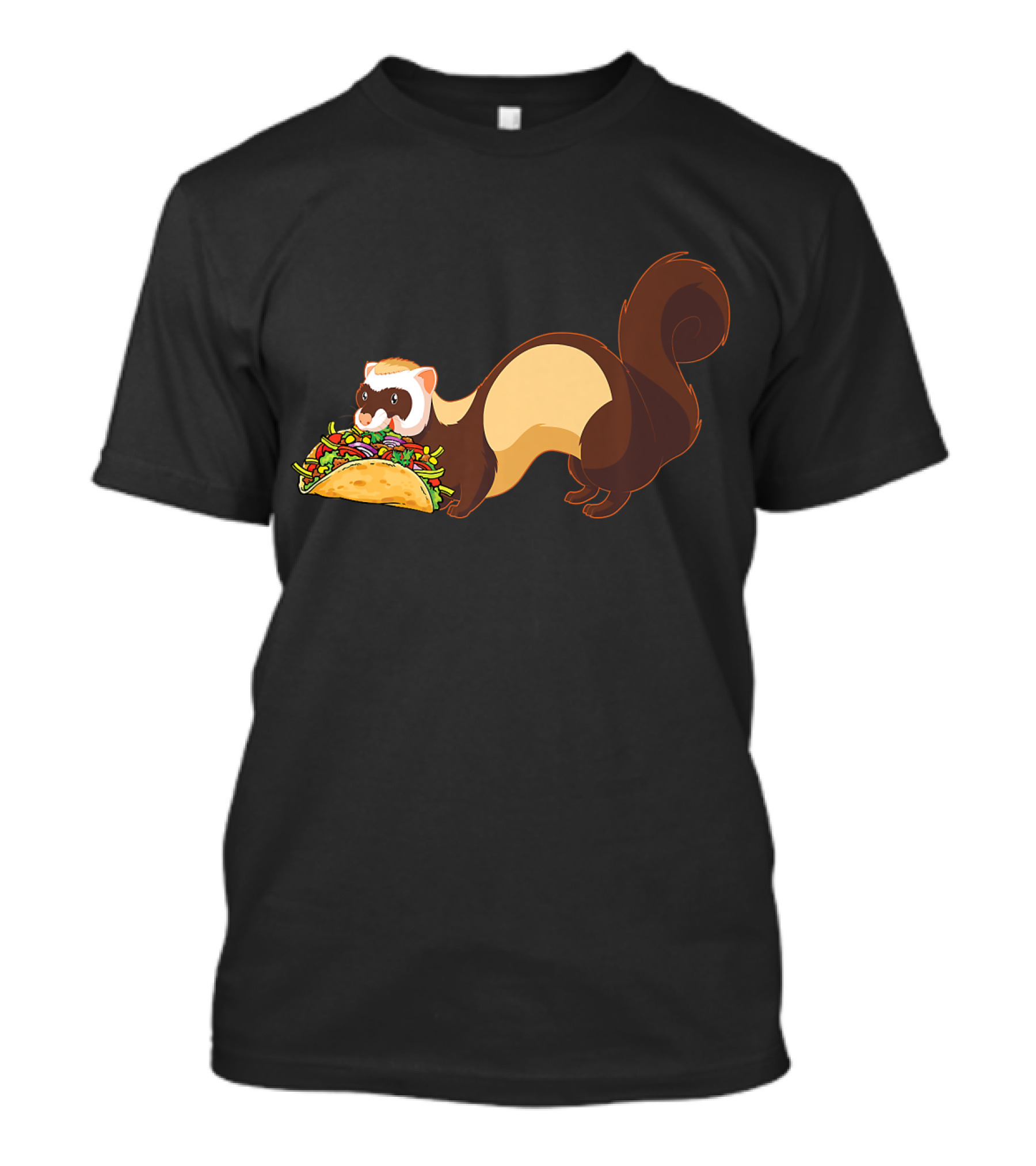 Ferret Devouring Giant Taco T-Shirt
