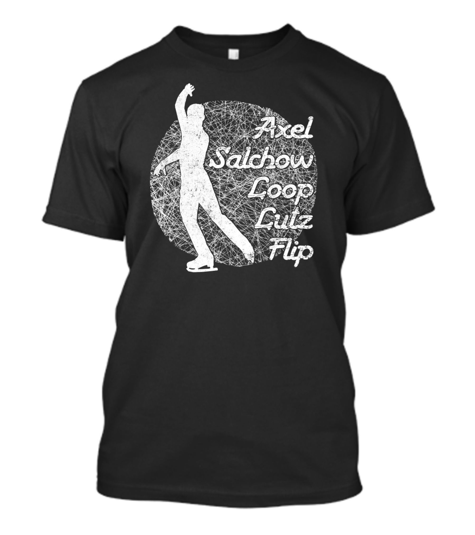 Axel Salchow Loop Lutz Flip Figure Skating Jumps Spins T-Shirt