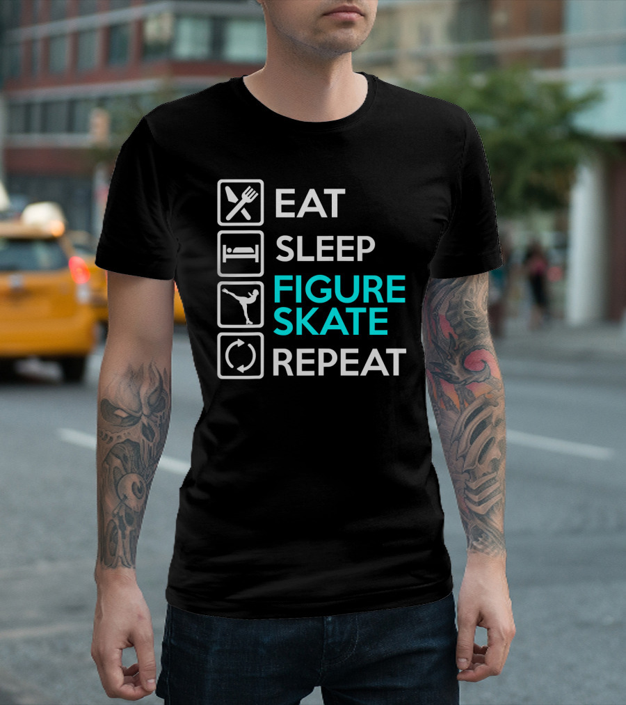 Eat Sleep Figure Skate Repeat T-Shirt