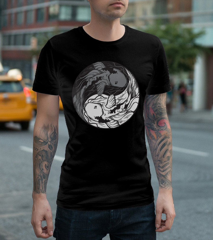 Fish Yin Yang Symbol For All Birthdays T-Shirt