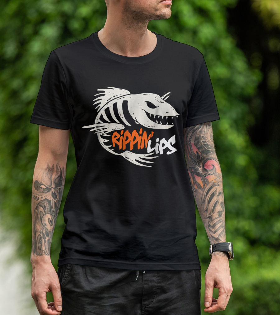 Rippin' Lips Fish Bones Fishing T-Shirt
