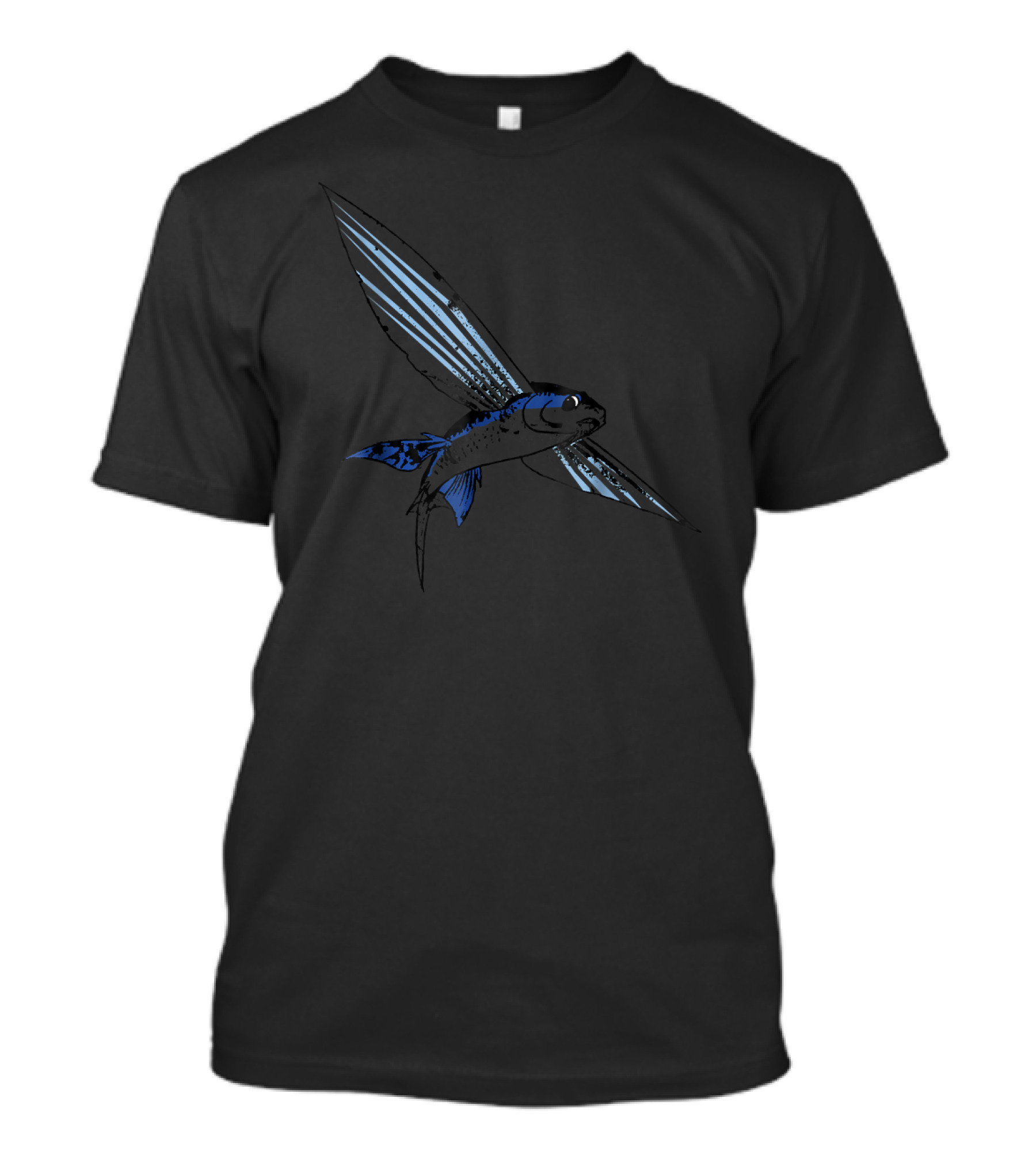Flying Fish Striped Blue Wings T-Shirt